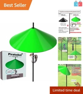 Heavy-Duty 21” Squirrel Guard for Bird Feeders - Easy Install Green Design - Picture 1 of 9
