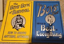 Lot Of 2 The Boys' Book Of Survival & How To Be The Best At Everything 
