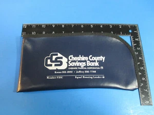 Vintage Chshire County Savings Bank Keene NH Deposit Bag Money Coin Bag VS17 - Picture 1 of 2