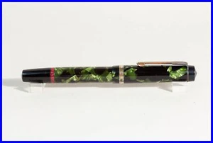 Rotring Green Marbled Fountain Pen 1950s Stylo TIKU Ink Pen Celluloid - Picture 1 of 7
