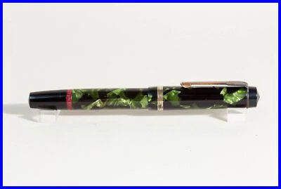Rotring Green Marbled Fountain Pen 1950s Stylo TIKU Ink Pen Celluloid - Image 1 of 4