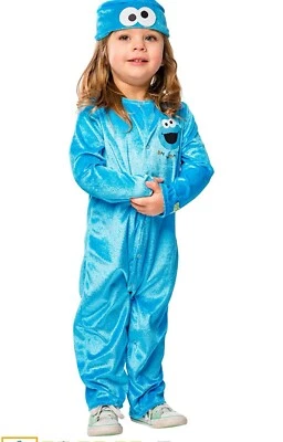 Rubies Official Sesame Street Baby Cookie Monster Costume, Fancy Dress 3-6 month - Image 1 of 3