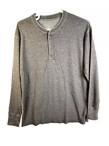 L.L. Bean Men XL Traditional Fit Henley Shirt River Driver Cotton Wool 166891 - Picture 1 of 10