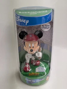 "Clean-Up Mickey" Mickey Mouse St. Louis Cardinals Baseball Bobblehead MIB - Picture 1 of 3