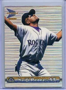 Neifi Perez 2000 Pacific Prism TINSEL SILVER - 1 OF 331 MADE - ROCKIES - Picture 1 of 2