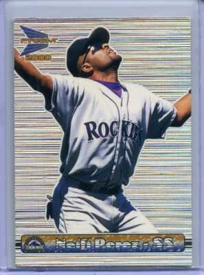 Neifi Perez 2000 Pacific Prism TINSEL SILVER - 1 OF 331 MADE - ROCKIES - Image 1 of 2