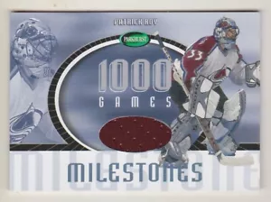 02-03 Parkhurst Patrick Roy /33 Jersey Milestones Avalanche 2002 - Picture 1 of 1