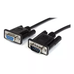 StarTech MXT1001MBK 1m Black Straight Through DB9 Serial RS232 Cable - M/F - Picture 1 of 1