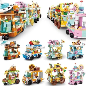 Food Street View Building Block Set, 8 Snack Bars Building Toys for Party Favors - Picture 1 of 39