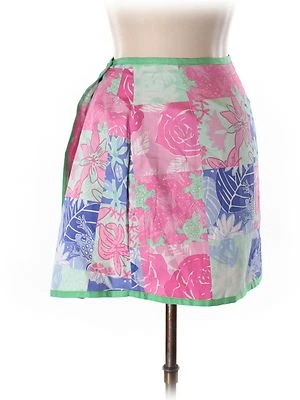 Nueva Falda Niña Lilly Pulitzer Reversible Envoltura Halley Encantadora Parche Talla 14 Foto 1 de 3