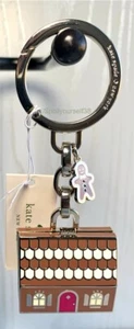 Kate Spade Metall Lebkuchenhaus Schlüsselanhänger Taschenanhänger K9270 Neu mit Etikett - Bild 1 von 8