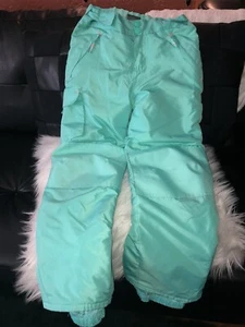 Champion mint green girls ski pants size 7/8 - Picture 1 of 5