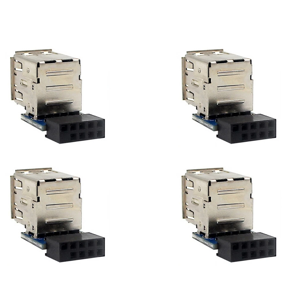4 Pz 9-Pin Scheda Madre un Doppio Connettore USB 2.0 Nero Scheda Madre un 22945 - Immagine 1 di 1