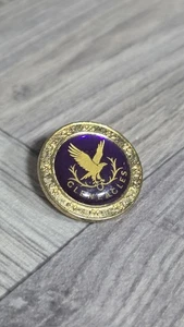 Gleneagles Golf Course 7/8" Brass Stem Golf Marker - Perth & Kinross, Scotland - Picture 1 of 3