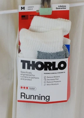 Thorlos Jmx Unisex Maximum Cushion Ankle Running Socks Size Medium - Image 1 of 3