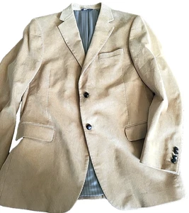 MEN'S DOCKERS  BEIGE CORDUROY BLAZER JACKET - SIZE 44L - Picture 1 of 5