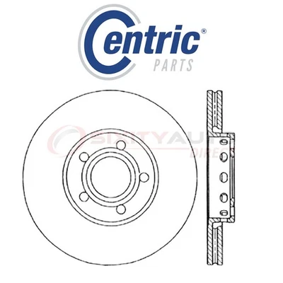 Centric C-TEK Disc Brake Rotor for 1998-2005 Volkswagen Passat 1.8L 2.0L ov Foto 1 de 4