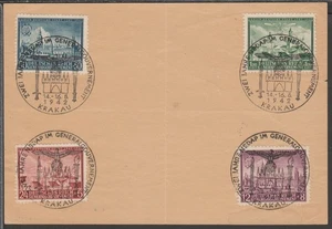 ✔️ DEUTSCHLAND 3. REICH WWII RARE CARD LOT KRAKAU BESETZTES POLEN - Bild 1 von 2