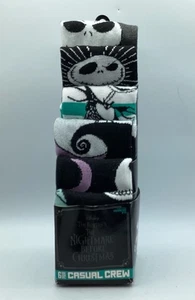 Disney Tim Burton’s The Nightmare Before Christmas 6 Size 6-12 Crew Socks - Picture 1 of 6