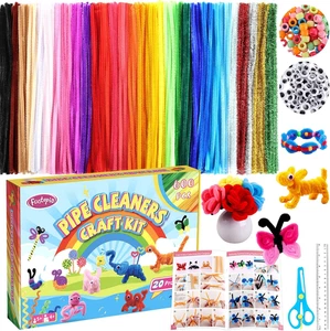 800 Pezzi Pulitori per Tubi Kit Artigianale, 30 Colori Pulitori per Tubi Bulk con 20 Disegni... - Foto 1 di 12
