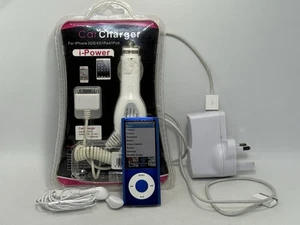 Apple iPod Nano Blue 5th Generation 16GB + 2376 Songs & Accessories - Picture 1 of 11