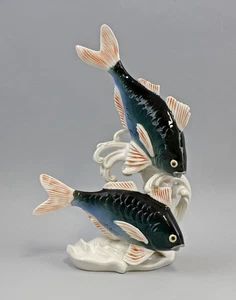 9941276-a Ens Porzellan Figur Fisch Karpfen H26cm - Picture 1 of 4