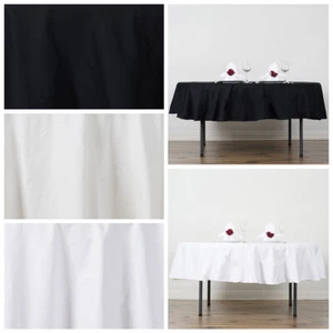 70" ROUND 100% COTTON Tablecloths Wedding High Quality Dinner Party Linens SALE - Picture 1 of 16
