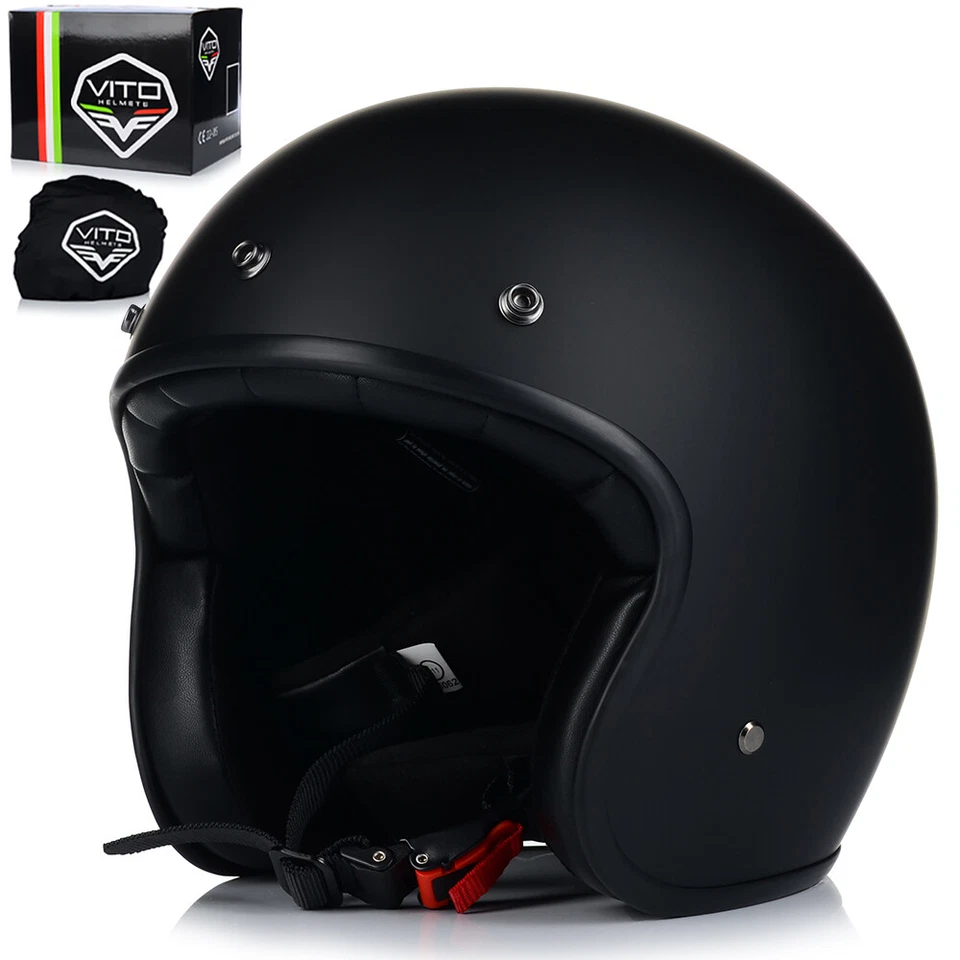 Jethelm Motorradhelm VITO GRANDE Helm Roller Jet Chopper Cruiser 2XL, 3XL, 4XL