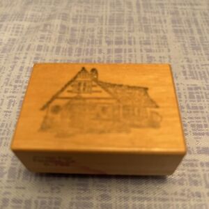 VINTAGE 1988 PSX COUNTRY HOUSE HOME RUBBER STAMP  2" X 1.5"