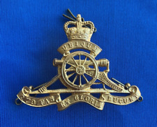 Royal Australian Artillery Brass Hat Badge 1953-60 Period G1