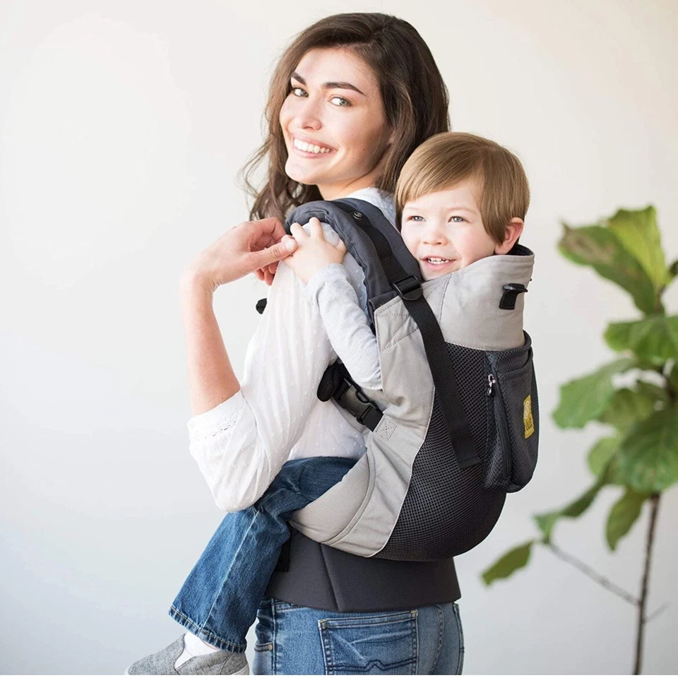 LÍLLÉbaby 3 in 1 Carryon Toddler Carrier Airflow Charcoal Silver Open Boxed