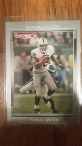 2007 2008 Topps Total Rookie Chris Henry Randy moss Silver Mint to near mint con