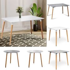 Retro Dining Table With Wooden Legs Home Kitchen dining Room Furniture Tables