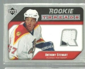 2005-06 Upper Deck Rookie Threads #RTAS Anthony Stewart (ref49341)