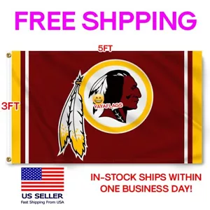 Washington Redskins Football Team 3 x 5 Fuß Flagge Banner NFL Super Bowl Champions - Bild 1 von 12