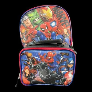 Mochila con licencia Marvel Avengers 16" con juego de bolsa de almuerzo desmontable - Imagen 1 de 6