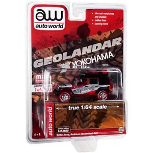 AUTOWORLD 1:64 2018 JEEP WRANGLER RUBICON UNLIMITED YOKOHAMA GEOLANDAR chase - Picture 1 of 1