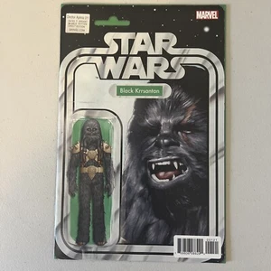 Star Wars #01 Black Krrsantan Action Figure Variant Marvel Comic NM 2017 JTC - Picture 1 of 2