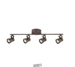 Mountainbrook 2 ft. 4-Light Bronze Integrated LED Fixed Track Lighting Kit - Picture 1 of 2