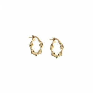 orecchini cerchi torchon oro giallo 18kt grammi 1,50 - Imagen 1 de 1