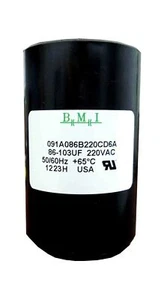 86-103 MFD (uF) 3/4 1 HP Well Pump Control Box Motor Start Capacitor 275464118 - Picture 1 of 3