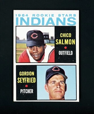 1964 Topps Indians Rookie Stars - Chico Salmon, Gordon Seyfried #499 EX-MT+ - Image 1 of 2