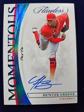 🌟 HUNTER GREENE 2022 Panini Flawless Momentous PLATINUM Auto 1/1 Reds