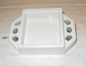 Antike weiße Keramik Shampoo Seifenschale Duschablage Zahnbürstenablage - Bild 1 von 6