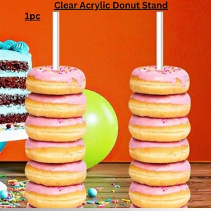 Acrylic Donut Display Stand Tower - Dessert Table Holder for Donuts, Bag... - Picture 1 of 2