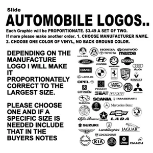 DIE-CUT VINYL DECAL / AUTOMOTIVE AND MANUFACTURE PRODUCT LOGOS - Bild 1 von 3