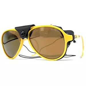 NOS vintage BOLLE " PC " glacier sunglasses - France 1980's - Large - Yellow - Bild 1 von 9