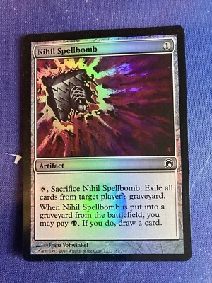 MTG Nihil Spellbomb Scars of Mirrodin FOIL - Image 1 of 2