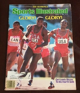 Sports Illustrated August 20,1984 Carl Lewis Blazes To His 4th Gold Medal - Picture 1 of 1