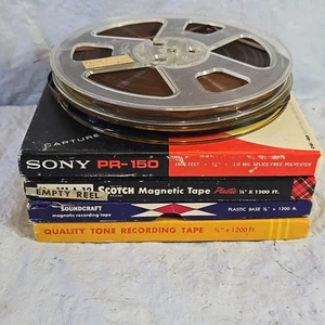 6 Vintage reel to reel tape 1950s Nebraska Church Easter Final Sermons 7" Reel - Picture 1 of 15
